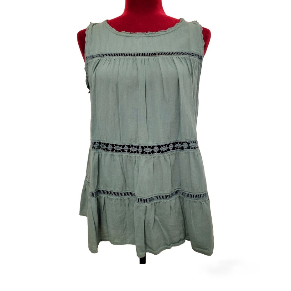 Ann Taylor LOFT sleeveless pullover top size MEDIUM